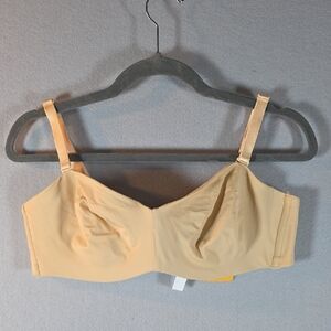 Tan Bra Size 38C Non Padded, Interchange Straps, Strapless NWT